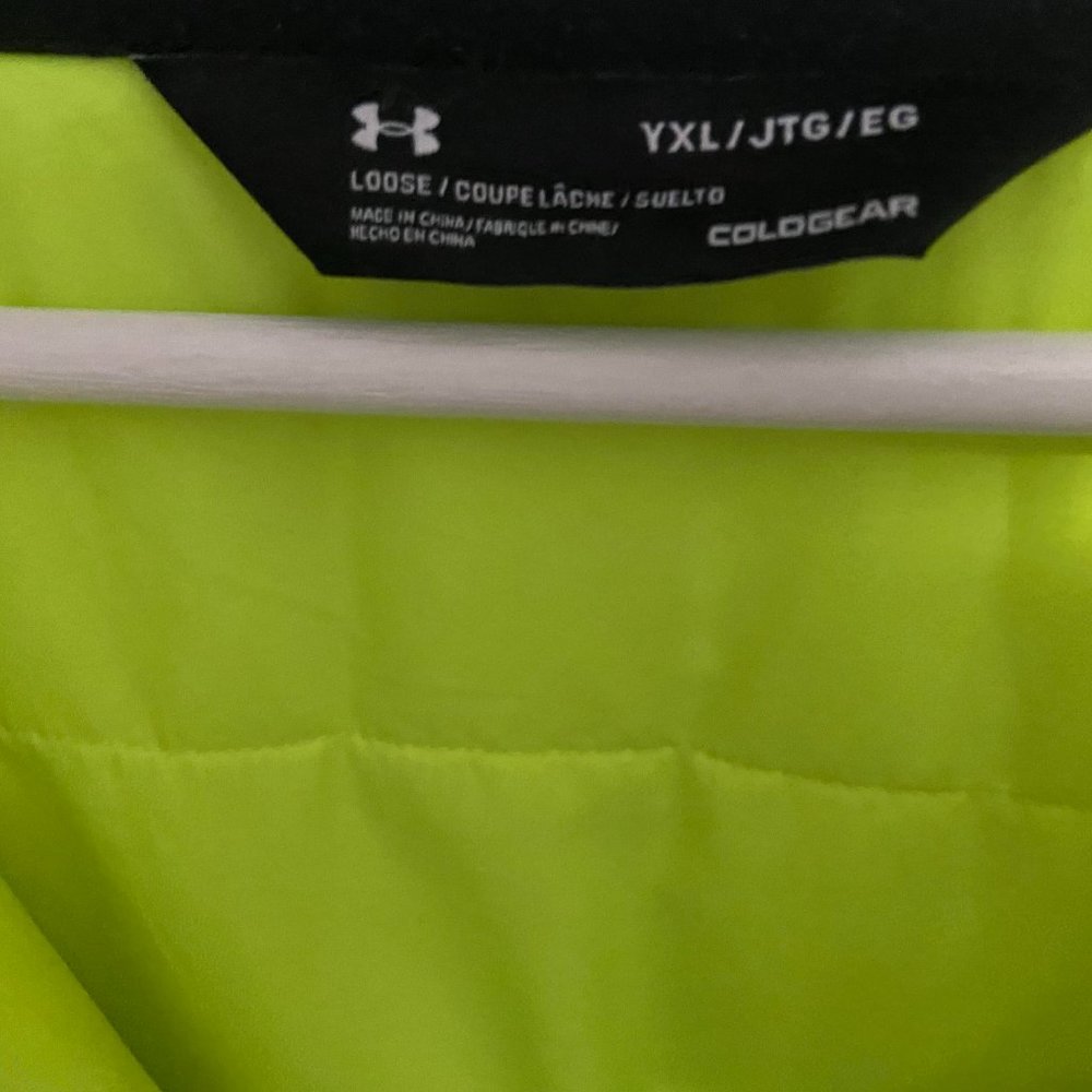 Under Armour Boys' Castlerock Winter Jacket, Kids', Waterproof, Fluorescent - Picture 7 of 9